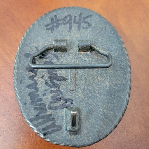 Whimsical Originals Rhinestone and Turquoise Belt Buckle Artisan Made - Picture 5 of 7